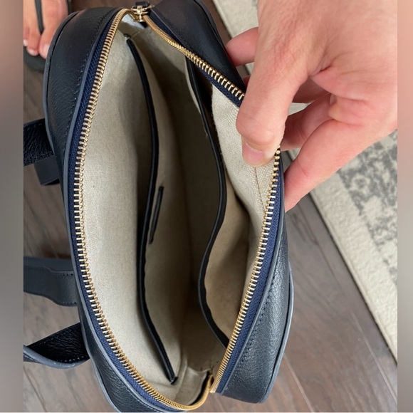 Leather Mark & Graham “Zoe” Backpack in Navy - Picture 3 of 7